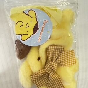 Pom Pom Purin Yellow Plush Keychain Labubu Costume
